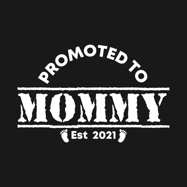 Vintage Promoted to Mommy 2021 new Mom gift mommy by Abko90