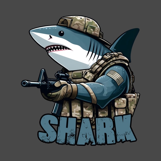 Tactical Shark by Rawlifegraphic