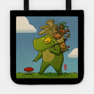 mushroom picker frog Tote