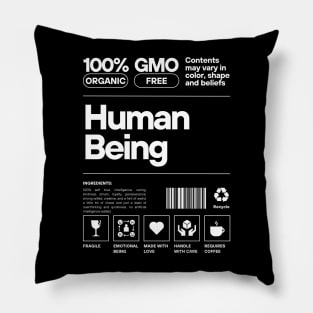 Human Being Label Pillow