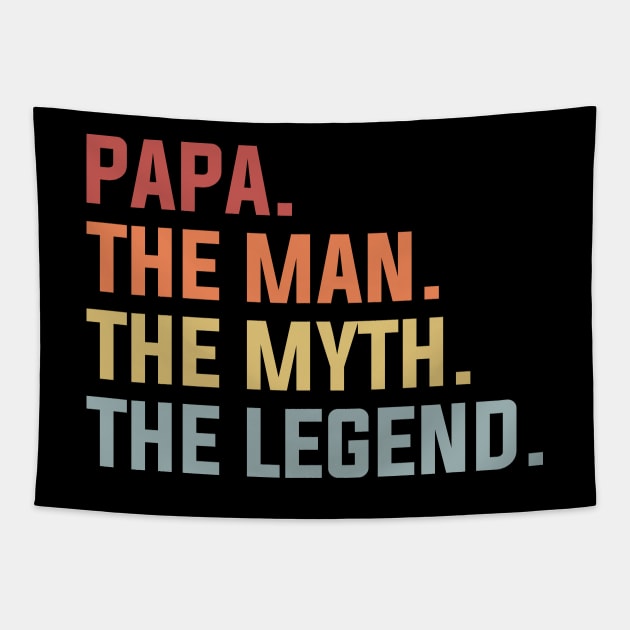 Papa The Man The Myth The Legend Tapestry by DragonTees