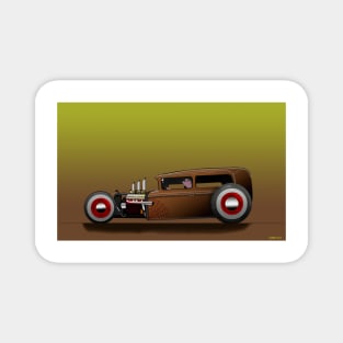 Hot Rod Jalopy Magnet