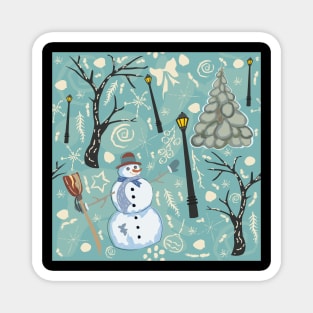 Snowman Magnet