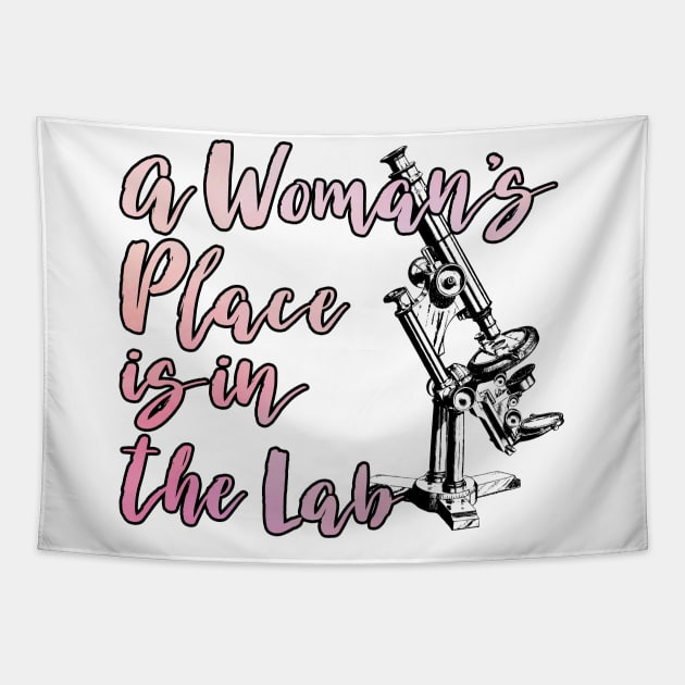 A Woman's Place is in the Lab Tapestry by TheBadNewsB