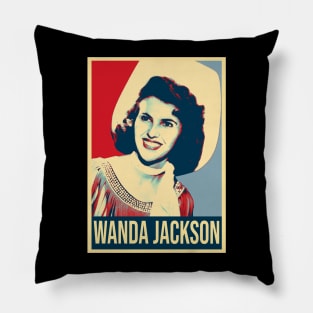 Queen of Rockabilly Style Wanda Vintage Music Couture Pillow