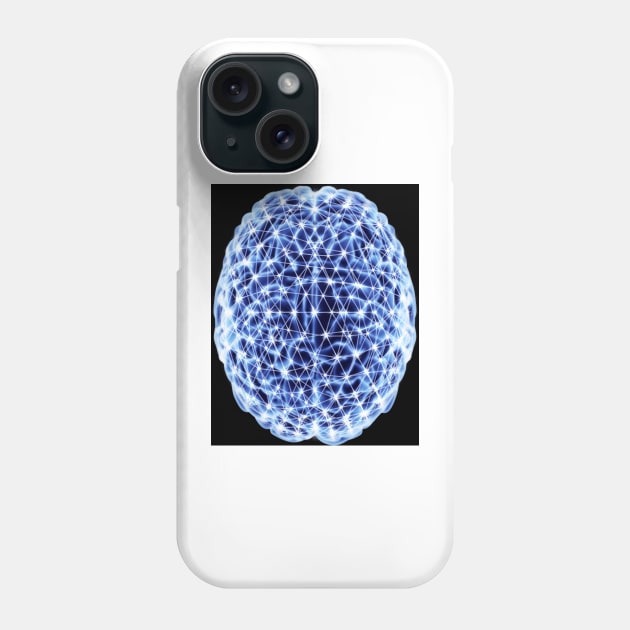 Brain, neural network (F003/4064) Phone Case by SciencePhoto