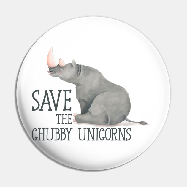 Save the chubby unicorns Pin by tessacreativeart