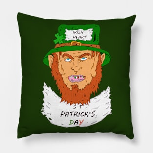 st patrick's day  irish  heart Pillow