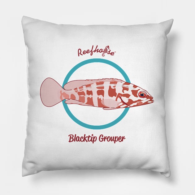 Blacktip Grouper Pillow by Reefhorse