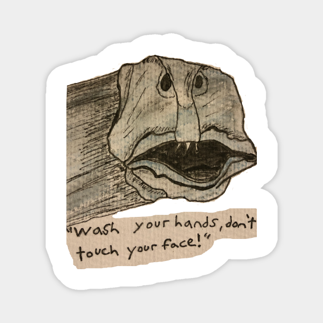 Wolf Eel For Real Pandemic 2020 Magnet Teepublic This step by step lesson progressively builds upon each start drawing the wolf by following each of the 8 steps in sequence. teepublic
