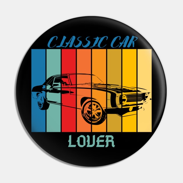 retro car Pin by bahullah_art