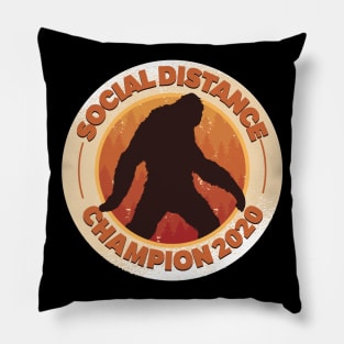 Social Distancing Champion 2020 Bigfoot Pillow