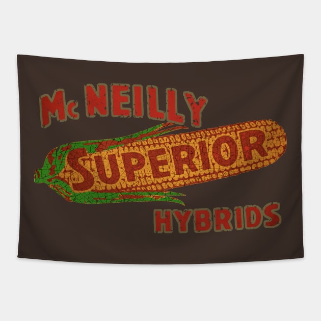 Superior Corn seed Tapestry by Midcenturydave