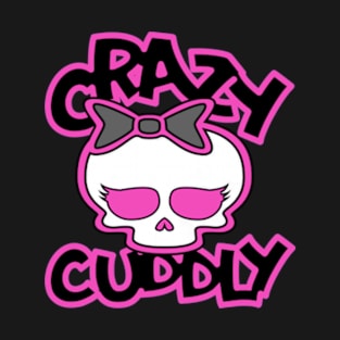 Cute Skull with Bow - Pink Outline T-Shirt