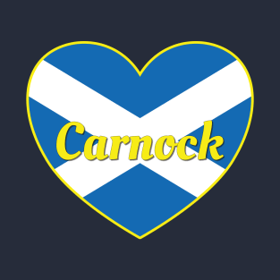 Carnock Scotland UK Scotland Flag Heart T-Shirt