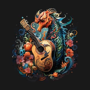 Seahorse Playing Guitar T-Shirt