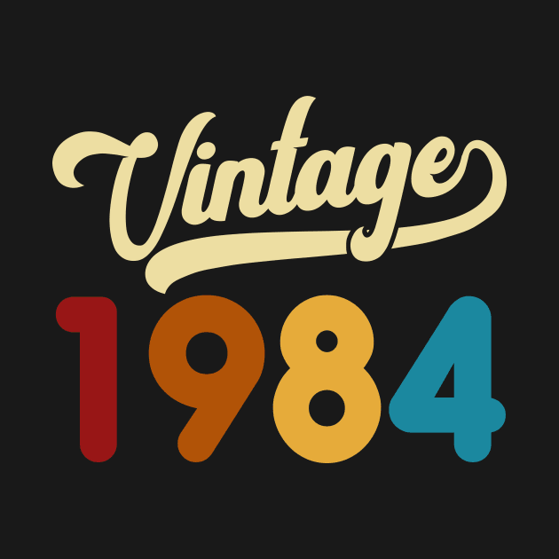 1984 Vintage Gift 36th Birthday Retro Style by Kimko