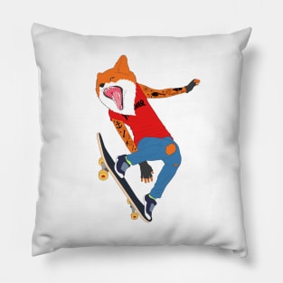 Skate Fox Pillow