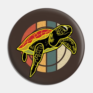 Vintage Sea Turtle Summer Pin