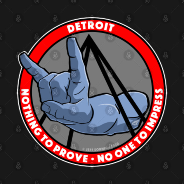 Disover Motor City Horns Up - Detroit Michigan - T-Shirt