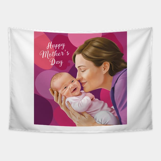 Happy Mother's Day Tapestry by jerranne