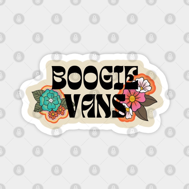 Boogie Vans (Flowers) Magnet by NextGenVanner