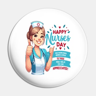 Joyful Thanks: Happy Nurses Day Pin