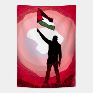 Palestine Flag Lives Matter P4 Tapestry