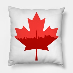 Canada - Maple Leaf Skyline Toronto _002 Pillow