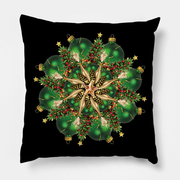 New Year Mandala Pillow by burenkaUA