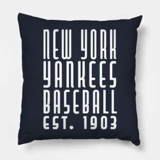 NY Yankees Baseball Pillow