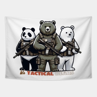 We Tactical Bears Tapestry