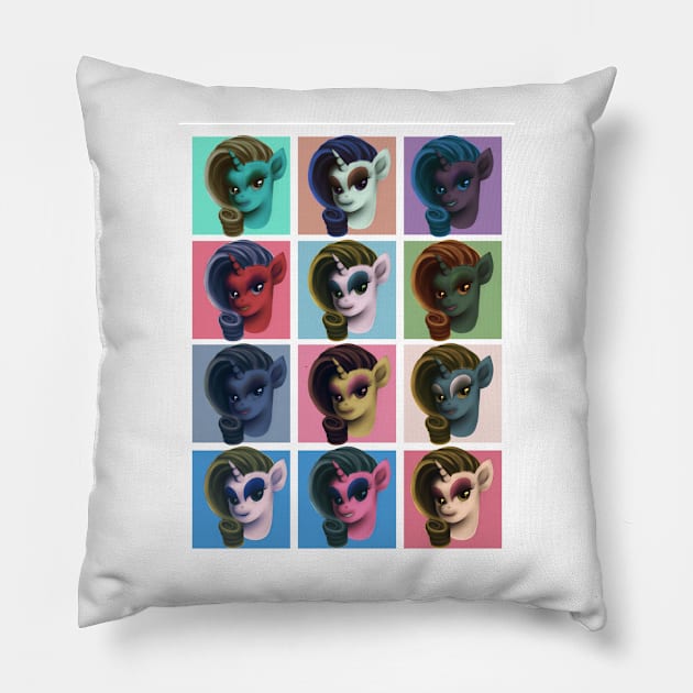 Rarity Monroe Pillow by Xiki_Muffin