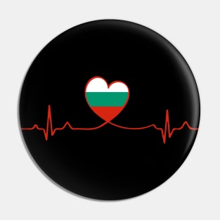 My Heart Beats for Bulgaria Pin