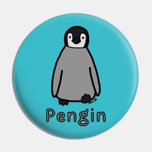 Pengin (Penguin) Japanese design in color Pin