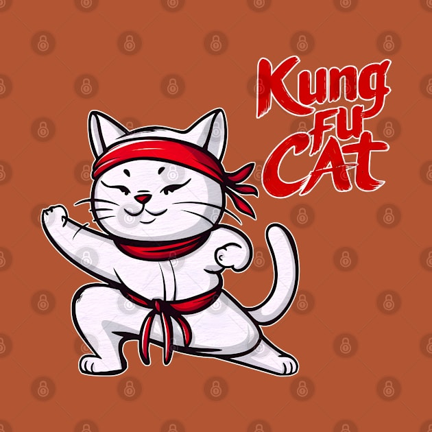 white cat kung fu cat master by KENG 51