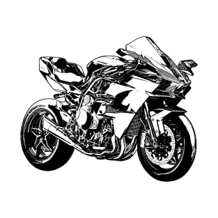 H2R Bike Sketch Art T-Shirt