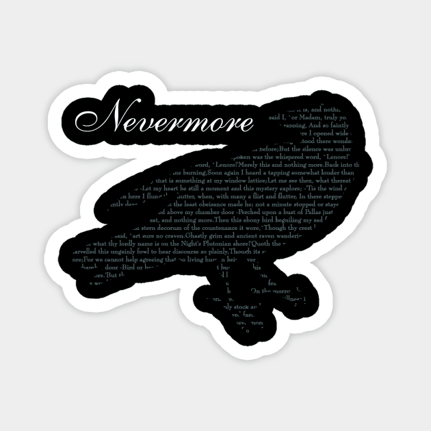 Quoth the Raven Magnet by NevermoreShirts