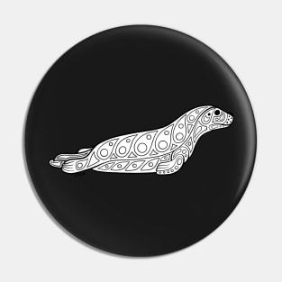 Native Inspired Harbor Seal Pin