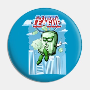 cleaning league green soap Pin