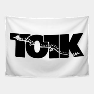 TOTK Dragon Awesome Black Typography Tapestry