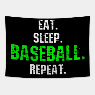 Baseball T-Shirt Eat Sleep Repeat Tshirt Player Tapestry