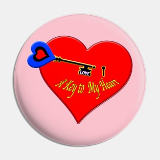 A Key to my Heart Pin