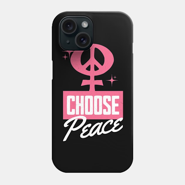 Choose Peace International Women's Day Women Against War Phone Case by Yesteeyear