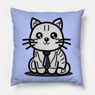 "Executive Cat: The Professional Meow" Pillow