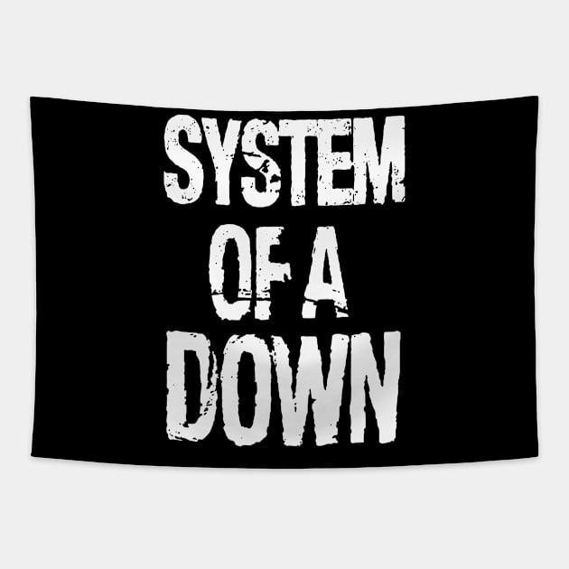 soad white logo Tapestry by CoconutSportsCo