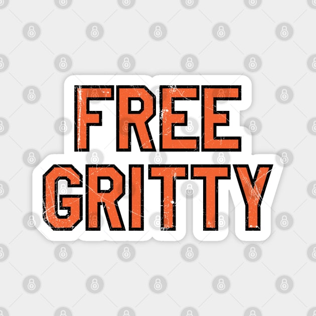 Free Gritty - White Magnet by KFig21