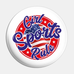 USA Girl Sports Rule Pin