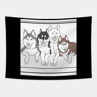 Huskies Tapestry