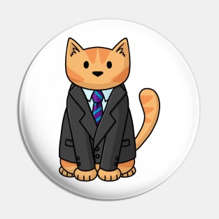 Business Cat Pin